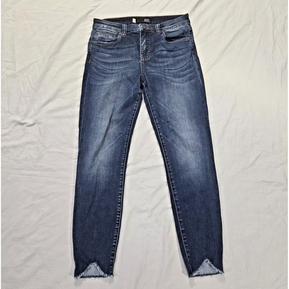 Kut from the Kloth Jeans Womens 8 Blue Connie Fab Ab Ankle Skinny High Rise City
